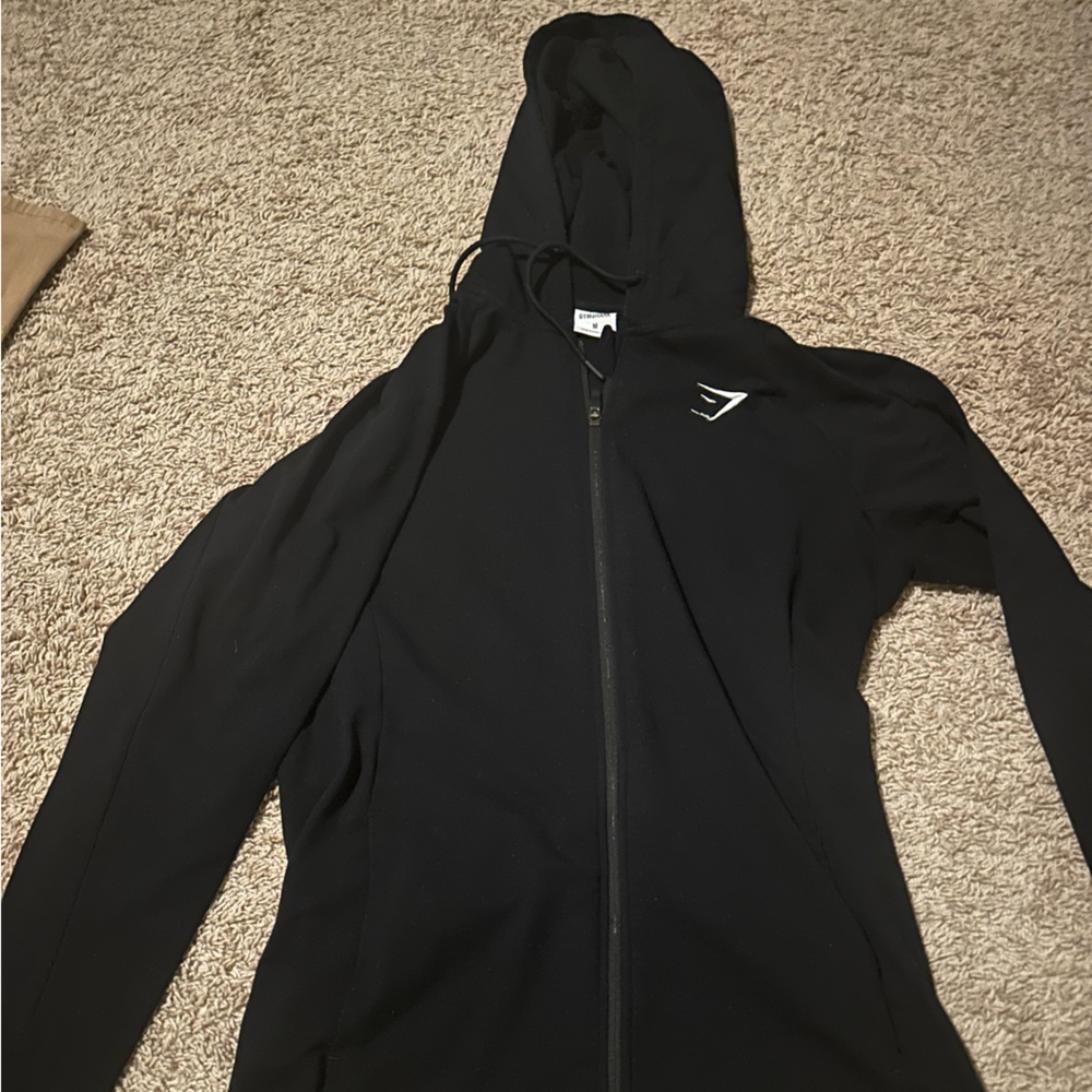 Gymshark Black Zip Up Sweater